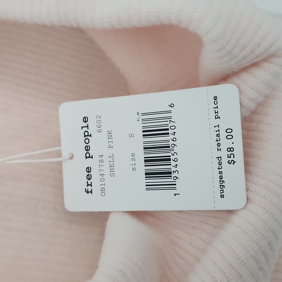 We the free - Oversized Cowl Neck Soft Shell Pink Sweater, NWT - Picture 8 of 8